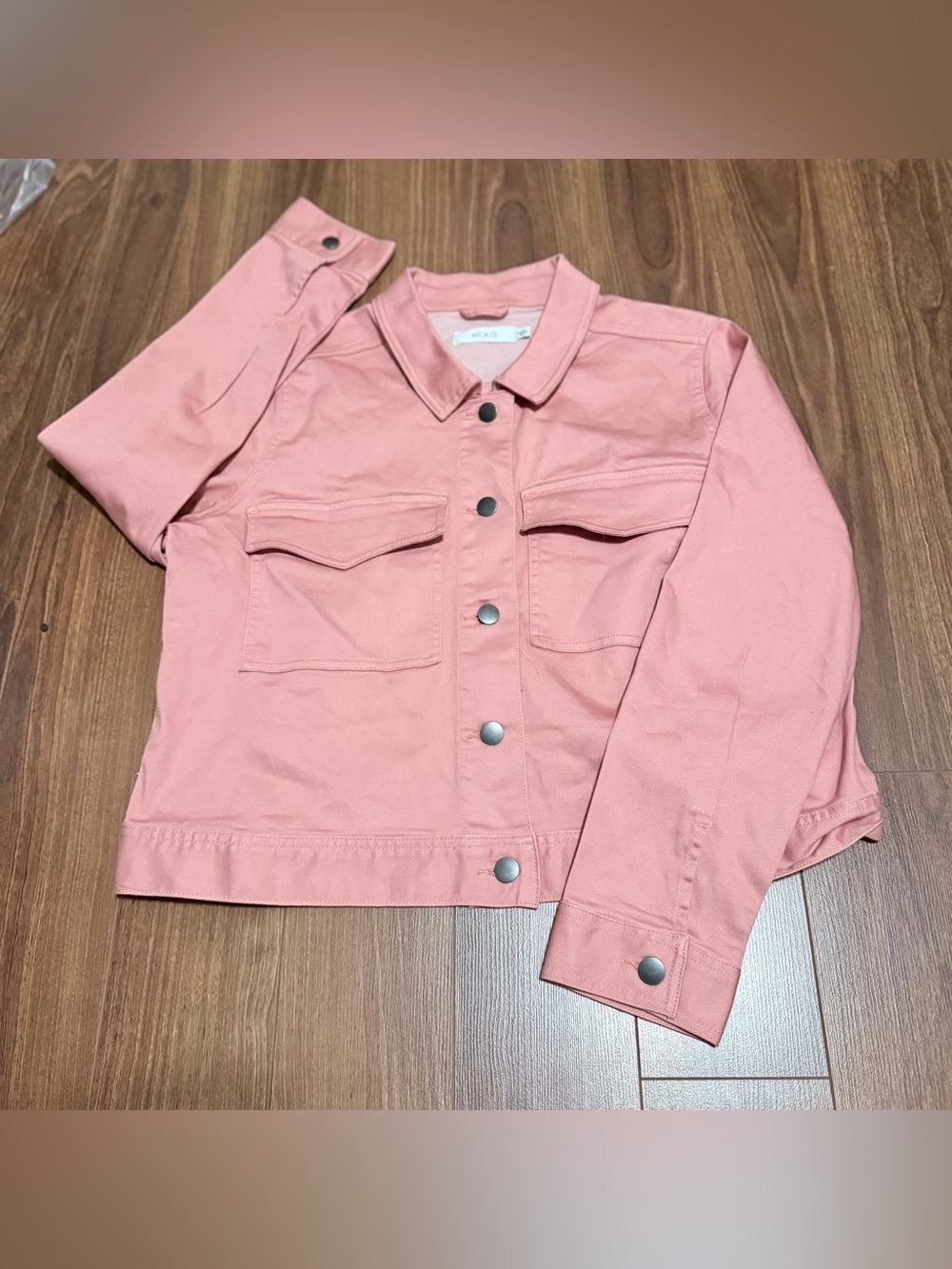 Ricki's Rose-Pink Button-Front Denim Jacket